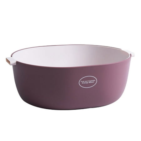 1pc Two-color Fruit and Vegetable Drainage Basket Double-layer Kitchen Strainer Detachable Colander Set Space Saver for Fruits Vegetable Rice Cleaning Washing Mixing (Crimson)
1pc Two-color Fruit and Vegetable Drainage Basket Double-layer Kitchen Strainer Detachable Colander Set Space Saver for Fruits Vegetable Rice Cleaning Washing Mixing (Crimson)