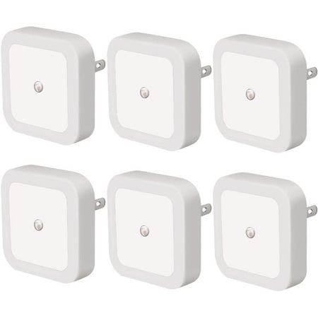LED Night Light Lamp with Smart Auto ON/OFF Sensor 6 pack TSV 0.5W Plug-in LED Wall Night Light Lamp for Bedroom Bathroom Hallway Stairways or Any Dark Room Soft Brightness(White)
LED Night Light Lamp with Smart Auto ON/OFF Sensor 6 pack TSV 0.5W Plug-in LED Wall Night Light Lamp for Bedroom Bathroom Hallway Stairways or Any Dark Room Soft Brightness(White)