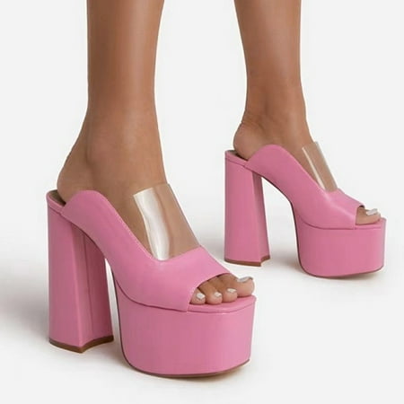 Ladies Shoes Fashion Casual Slippers Thick Sole Thick Heel High Heel Fish Mouth Sandals Note Please Buy One Or Two Sizes Larger
Ladies Shoes Fashion Casual Slippers Thick Sole Thick Heel High Heel Fish Mouth Sandals Note Please Buy One Or Two Sizes Larger