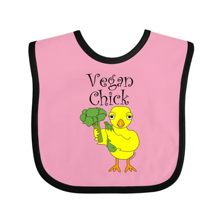 Inktastic Vegan Chick Gift Baby Girl Bib