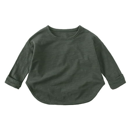 Mikilon Clothes for Little Girls Long Sleeve Round Neck Shirts Solid Color Casual Printed Tops Fall and Winter Comfortable Undershirts
Mikilon Clothes for Little Girls Long Sleeve Round Neck Shirts Solid Color Casual Printed Tops Fall and Winter Comfortable Undershirts