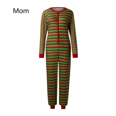 Blueek Mom Christmas Women Striped Printing Long Sleeve Jumpsuit Family Clothes Pajamas
Blueek Mom Christmas Women Striped Printing Long Sleeve Jumpsuit Family Clothes Pajamas