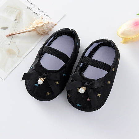 Cathalem Baby Winter Shoes Cute Pearl Sole Shoes Princess Little Bow Shoes Soft Child Shoes Hanging Toddler Baby Girl Shoes Black 6
Cathalem Baby Winter Shoes Cute Pearl Sole Shoes Princess Little Bow Shoes Soft Child Shoes Hanging Toddler Baby Girl Shoes Black 6