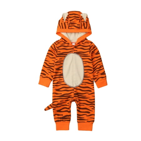 Infant Baby Girls Boys 3D Tiger Romper Long Sleeve Bodysuit Hooded Jumpsuit Playsuit Overall Fall Winter Outfit
Infant Baby Girls Boys 3D Tiger Romper Long Sleeve Bodysuit Hooded Jumpsuit Playsuit Overall Fall Winter Outfit