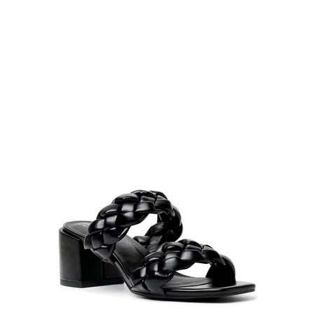 Time and Tru Women s City Braided Heel Sandals