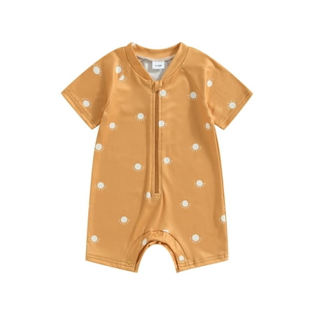 Infant Baby Boys Romper Short Sleeve Zip-up Printing Summer Short Jumpsuit for Casual Daily
Infant Baby Boys Romper Short Sleeve Zip-up Printing Summer Short Jumpsuit for Casual Daily