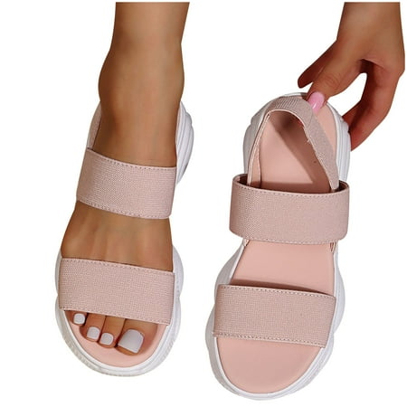 Flat Elastic Sandals for Women Platform Walking Elastic Ankle Strap Sandals Open Toe Summer Comfortable Athletic Soft Sandals Shoes
Flat Elastic Sandals for Women Platform Walking Elastic Ankle Strap Sandals Open Toe Summer Comfortable Athletic Soft Sandals Shoes