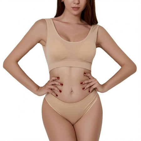 Women Seamless Bra Underwear Set Sexy Lingerie Crop Tank Top+Ribbed Thong Sets Fitness Active Sports Brassiere Sets
Women Seamless Bra Underwear Set Sexy Lingerie Crop Tank Top+Ribbed Thong Sets Fitness Active Sports Brassiere Sets