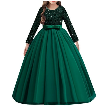 DNDKILG Infant Baby Toddler Child Children Kids Fall Winter Long Sleeve Dresses for Girl Sundress Sequin Dress Green 4Y-10Y
DNDKILG Infant Baby Toddler Child Children Kids Fall Winter Long Sleeve Dresses for Girl Sundress Sequin Dress Green 4Y-10Y