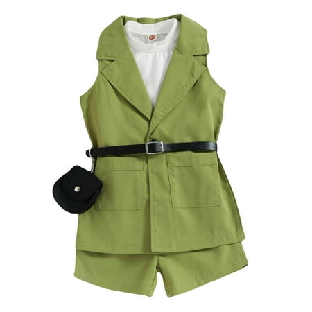 Toddler Clothes Outfits Sleeveless Summer Suit Fashion Girls Clothes Set Vest Jacket Coat Shorts With Bag 4PCS Baby Girl Short Sleeve Outfits Here You Are Baby
Toddler Clothes Outfits Sleeveless Summer Suit Fashion Girls Clothes Set Vest Jacket Coat Shorts With Bag 4PCS Baby Girl Short Sleeve Outfits Here You Are Baby