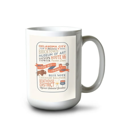 15 fl oz Ceramic Mug Oklahoma City Oklahoma Stacked Typography Contour Dishwasher & Microwave Safe
15 fl oz Ceramic Mug Oklahoma City Oklahoma Stacked Typography Contour Dishwasher & Microwave Safe