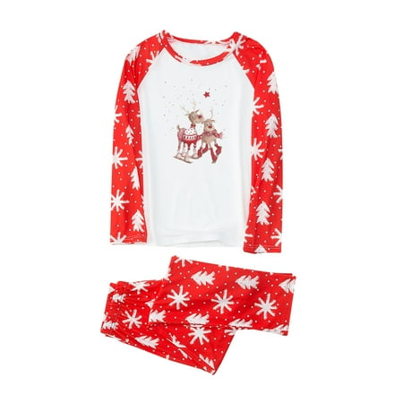 Honeeladyy Parent-child Warm Christmas Set Printed Home Wear Pajamas Two-piece Mom Set Red Clearance under 5$
Honeeladyy Parent-child Warm Christmas Set Printed Home Wear Pajamas Two-piece Mom Set Red Clearance under 5$