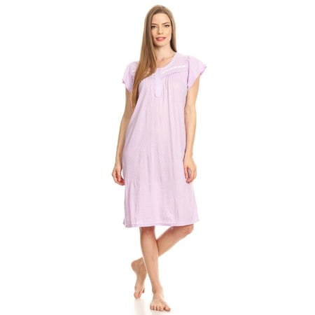 Lati Fashion Women Nightgowns Short Sleeve Female Nightgowns & Sleepshirts Purple XXXXL
Lati Fashion Women Nightgowns Short Sleeve Female Nightgowns & Sleepshirts Purple XXXXL