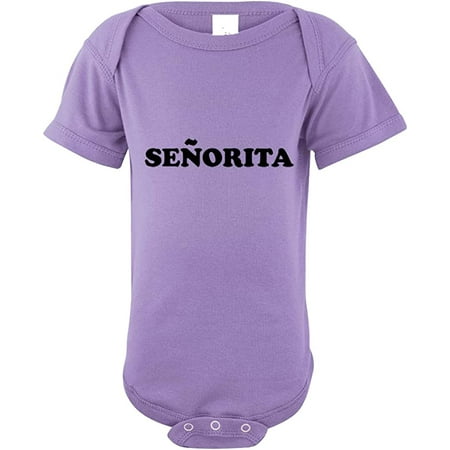 Senorita Infant Toddler Baby Cotton Bodysuit One Piece Lavender 12 Months