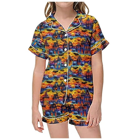 REDARER Clearance Halloween 2 Piece Sets Pajamas for Kids Children Graphic Print Short Sleeve Button Shirt Shorts Pajama Set Halloween Costumes Woman 2024 Hot Pink 6-7 Years
REDARER Clearance Halloween 2 Piece Sets Pajamas for Kids Children Graphic Print Short Sleeve Button Shirt Shorts Pajama Set Halloween Costumes Woman 2024 Hot Pink 6-7 Years