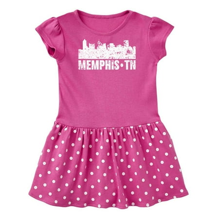 Inktastic Memphis city Skyline with Grunge Gift Baby Girl Dress