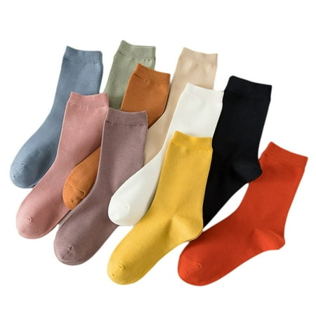 TeenFighter 10 Pairs of Comfortable Casual Cotton Socks for Women Crew Size Solid Color Stretch Socks for Girls
TeenFighter 10 Pairs of Comfortable Casual Cotton Socks for Women Crew Size Solid Color Stretch Socks for Girls