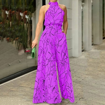 TOWED22 Bodysuit For Women Jumpsuit Womens V Neck Button Belted Jumpsuits Wide Leg Long Pants Rompers with Pockets Purple
TOWED22 Bodysuit For Women Jumpsuit Womens V Neck Button Belted Jumpsuits Wide Leg Long Pants Rompers with Pockets Purple