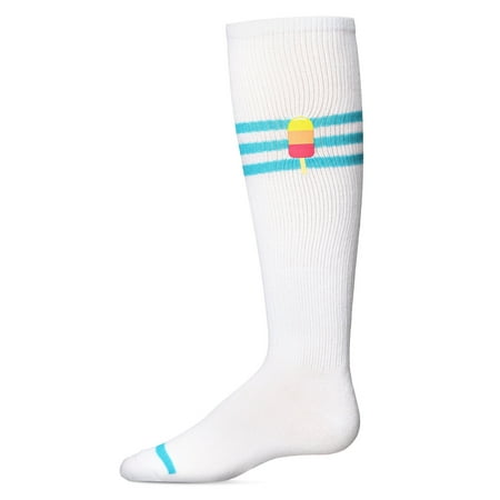 MeMoi Summer Sweets Varsity Cotton Blend Knee High Sock - Girls - Female