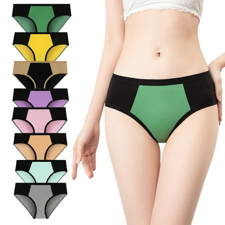 Jieowen 8Pack Mixed Color Women s Cotton Panties Mid-Waist Seamless Briefs Comfy Breathable Lingerie Underwear Plus Size
Jieowen 8Pack Mixed Color Women s Cotton Panties Mid-Waist Seamless Briefs Comfy Breathable Lingerie Underwear Plus Size