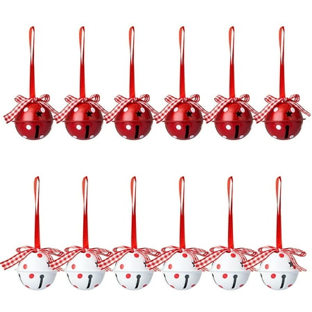 12pcs Christmas Tinkle Bell Red White Ribbon Bowknot Adorable Decorative Jingle Bell Pendant for Christmas Tree Gift Home Party
12pcs Christmas Tinkle Bell Red White Ribbon Bowknot Adorable Decorative Jingle Bell Pendant for Christmas Tree Gift Home Party
