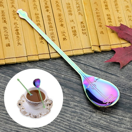 Stainless Steel Coffee Spoon Musical Instrument Spoon Lute Spoon Ice Spoon Drink Mixing Spoon Color Handle Spoon Kitchen Gadgets
Stainless Steel Coffee Spoon Musical Instrument Spoon Lute Spoon Ice Spoon Drink Mixing Spoon Color Handle Spoon Kitchen Gadgets