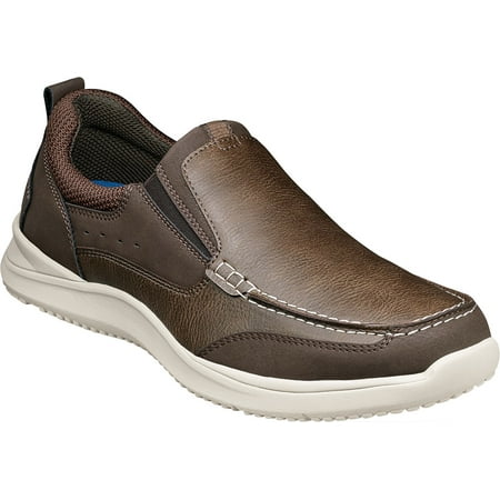 Men s Nunn Bush Conway Moc Toe Slip-On Brown Leather 8.5 M