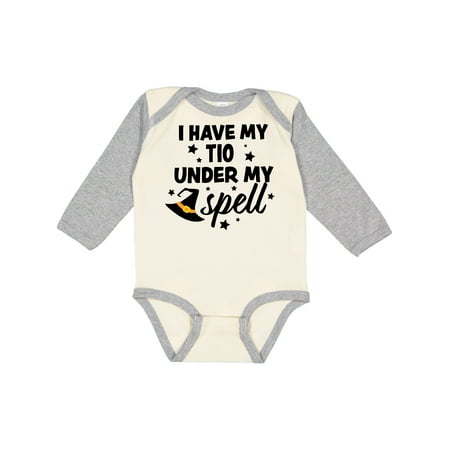 Inktastic I Have My Tio Under My Spell with Cute Witch Hat Gift Baby Boy or Baby Girl Long Sleeve Bodysuit
Inktastic I Have My Tio Under My Spell with Cute Witch Hat Gift Baby Boy or Baby Girl Long Sleeve Bodysuit