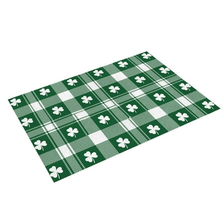 Baocc kitchen organization St. Patricks s Day Placemats Scandinavians Irish Day Plaid Decorative Placemats Insulated Tablecloths placemats
Baocc kitchen organization St. Patricks s Day Placemats Scandinavians Irish Day Plaid Decorative Placemats Insulated Tablecloths placemats