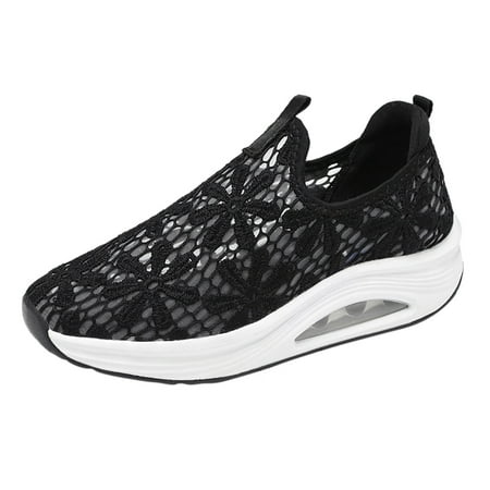 casual shoes for Women Fashion Women Summer Lace Round Toe Thick Bottom Comfortable Casual Sports Shoes Mesh Dress Sandals for Women Black
casual shoes for Women Fashion Women Summer Lace Round Toe Thick Bottom Comfortable Casual Sports Shoes Mesh Dress Sandals for Women Black