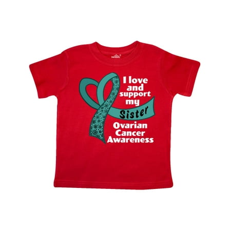 Inktastic I Love And Support My Sister Ovarian Cancer Awareness Gift Toddler Boy or Toddler Girl T-Shirt
Inktastic I Love And Support My Sister Ovarian Cancer Awareness Gift Toddler Boy or Toddler Girl T-Shirt