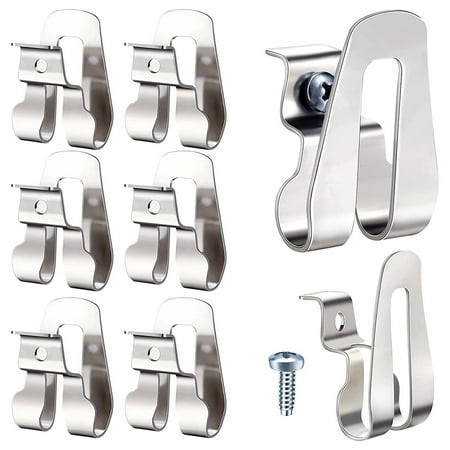 8 Pcs Replacement Belt Clip Hooks Hard Iron Driver Belt Clip Drill Clip Tool with Screws Tool Parts
8 Pcs Replacement Belt Clip Hooks Hard Iron Driver Belt Clip Drill Clip Tool with Screws Tool Parts