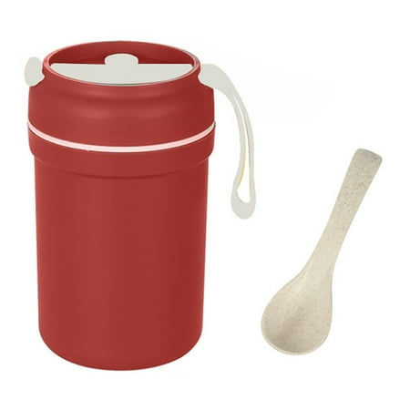Double Layer Oatmeal Cup With Lid and Spoon Fashion Portable Plastic Soup Cup
Double Layer Oatmeal Cup With Lid and Spoon Fashion Portable Plastic Soup Cup