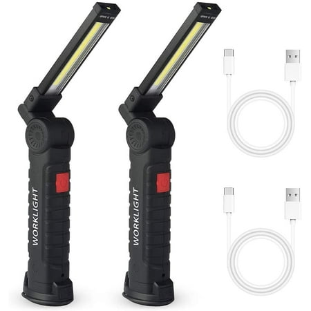 LED Work Light COB Rechargeable Work Light 5 Modes Bright Magnetic Base 360°Rotate LED Flashlight Inspection Light for Car
LED Work Light COB Rechargeable Work Light 5 Modes Bright Magnetic Base 360°Rotate LED Flashlight Inspection Light for Car