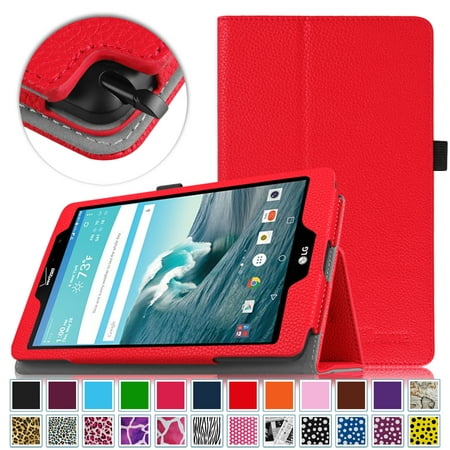LG G Pad X8.3 Inch (4G LTE Verizon Wireless VK815) Android Tablet Case - Fintie Folio Cover with Auto Sleep\/Wake, Red