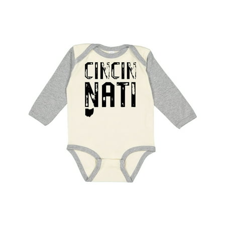 Inktastic Cincinnati Ohio Distressed Font Gift Baby Boy or Baby Girl Long Sleeve Bodysuit
Inktastic Cincinnati Ohio Distressed Font Gift Baby Boy or Baby Girl Long Sleeve Bodysuit
