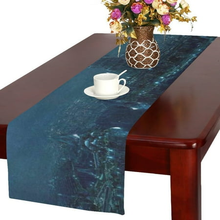 MYPOP Fantasy Village Table Runner 16x72 inches