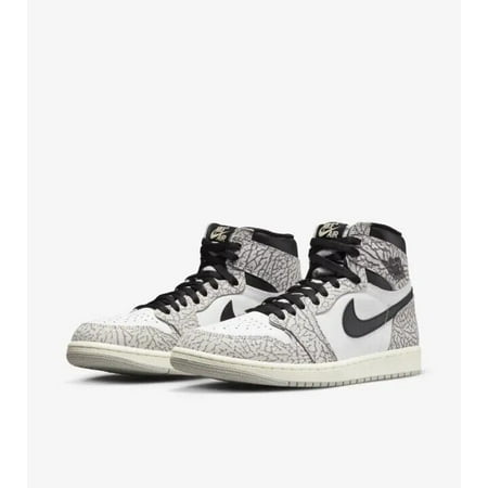 Men's Air Jordan 1 Retro High OG Tech Grey/Muslin-Blck-Wht (DZ5485 052) - 10