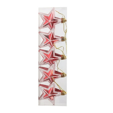 CHAOMA 1 Box Christmas Tree Star Pendants Hanging Ornaments Red White Special-shaped Multi-point Stars for New Year Xmas Party
CHAOMA 1 Box Christmas Tree Star Pendants Hanging Ornaments Red White Special-shaped Multi-point Stars for New Year Xmas Party
