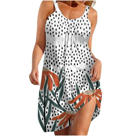 YanHoo Summer Dresses for Women Beach Floral Tshirt Sundress Sleeveless Pockets Casual Loose Tank Dress
YanHoo Summer Dresses for Women Beach Floral Tshirt Sundress Sleeveless Pockets Casual Loose Tank Dress