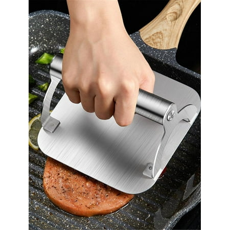 

IMSHIE Hamburger Press For Grill Burger Press Patty Maker Stainless Steel Burger Press Non-Stick Heat-resisting Smash Burger Press For Meat Smash Flat Beef Cooking Griddling Barbecue innate