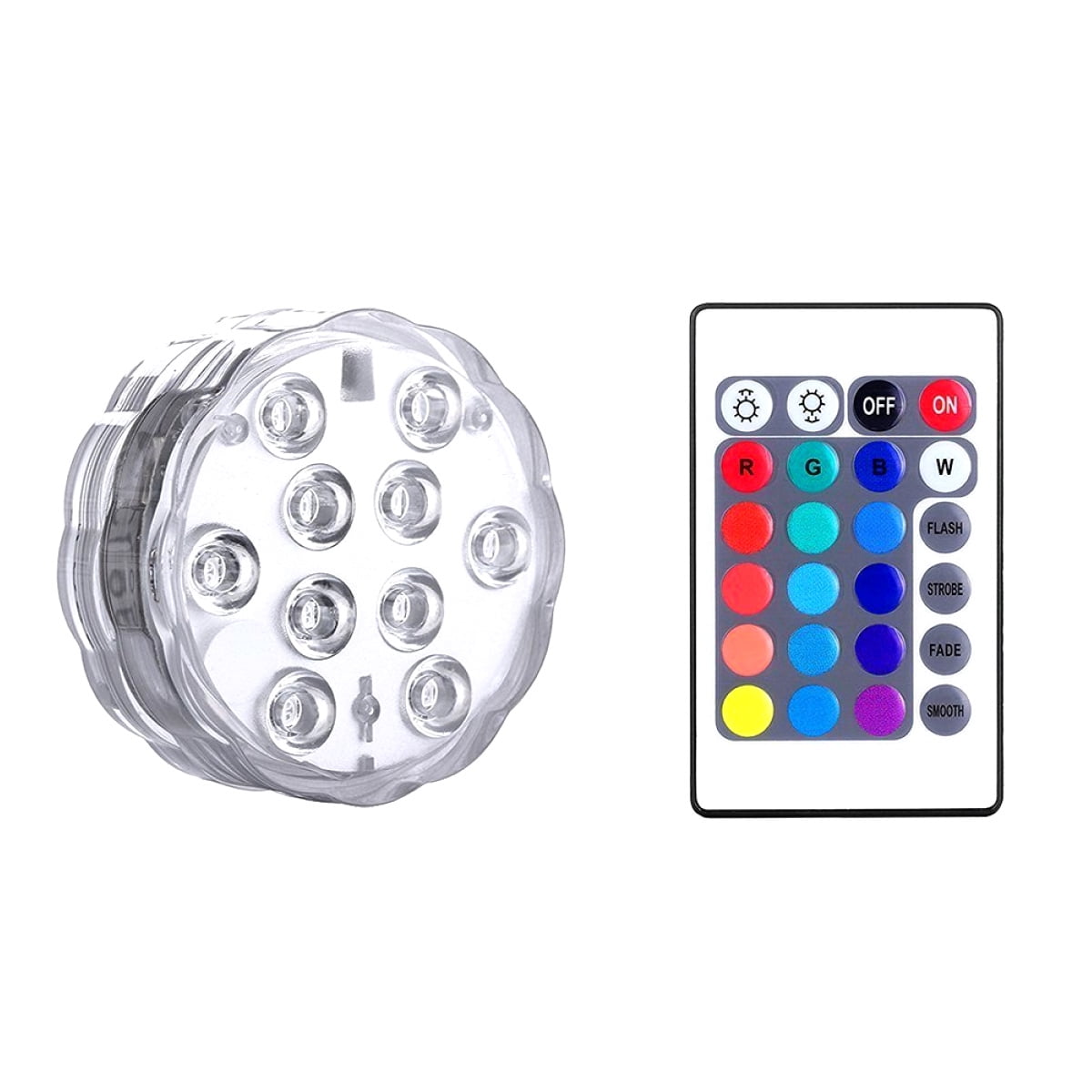 led submersible light battery waterproof underwater pool pond lighting fashion
