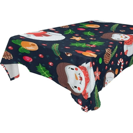 Hyjoy Christmas Snowman Tablecloth Waterproof Washable Polyester Square Table Cover Durable Tablecloth for Kitchen Dining Table Party Decor (54 X 54 Inch)
Hyjoy Christmas Snowman Tablecloth Waterproof Washable Polyester Square Table Cover Durable Tablecloth for Kitchen Dining Table Party Decor (54 X 54 Inch)