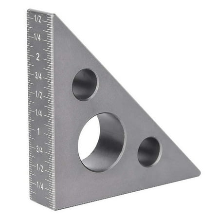 Precision Triangular ruler Aluminum Alloy Frosted Angle Ruler Woodworking Tool Esquadro Ruler Right Angle Gauge
Precision Triangular ruler Aluminum Alloy Frosted Angle Ruler Woodworking Tool Esquadro Ruler Right Angle Gauge