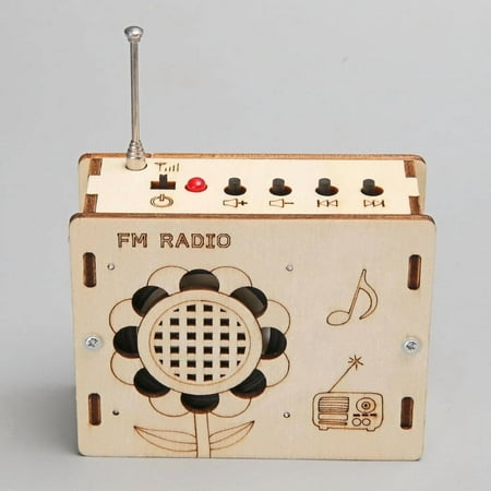 Science Kits for Kids Age 8-12 12-14, STEM Kits for Kids Age 8-10, STEM Toys Build Your Own FM Radio Kit, DIY Electronic Snap Circuits Projects Gifts for Teen Girls Boys 9 11 13 15 16+ (Classic Wood)