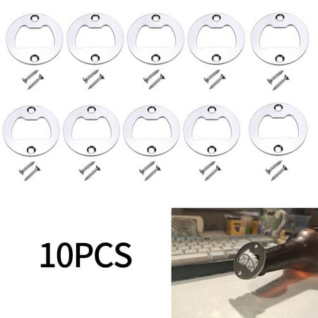 10pcs Wall Mounted Bottle Opener Round Beer Accessories Diameter 40mm