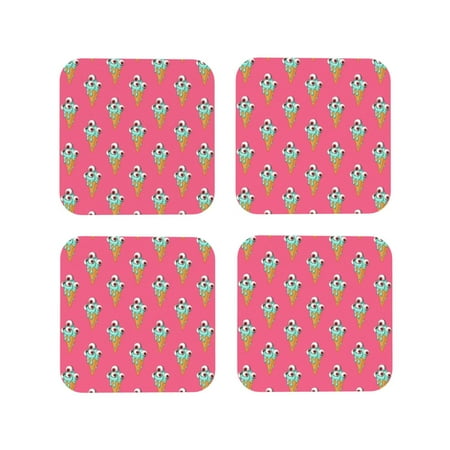 Leather Coasters with Heat-resistant for Drinks Funny Ice Cream Print Pink Cup Coasters Cup Pad Mat for Tabletop Protection Coffee Table Office Desk and Housewarming Gift
Leather Coasters with Heat-resistant for Drinks Funny Ice Cream Print Pink Cup Coasters Cup Pad Mat for Tabletop Protection Coffee Table Office Desk and Housewarming Gift