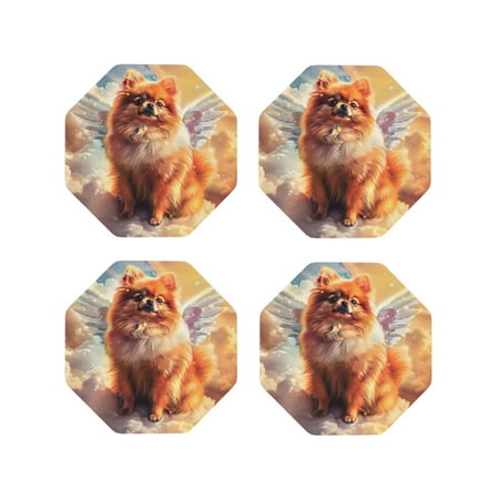 Drink Coasters Set of 4 Cute Cloud Pomeranian Leather Coasters for Coffee Table Protector Heat Resistant Cute Coasters for Home Decor Housewarming Gifts Bar Kitchen 4 Inch Octagon
Drink Coasters Set of 4 Cute Cloud Pomeranian Leather Coasters for Coffee Table Protector Heat Resistant Cute Coasters for Home Decor Housewarming Gifts Bar Kitchen 4 Inch Octagon