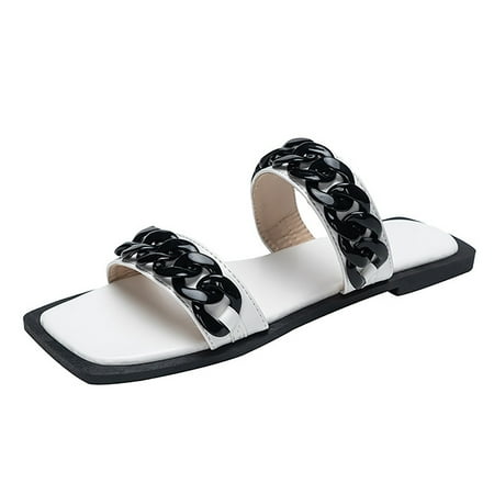 Youmylove Women Slippers Flat Bottomed Slippers Fashion Chain Beach Flat Bottomed Women Slippers Sandals Leisure Ladies Cozy Daily Walking
Youmylove Women Slippers Flat Bottomed Slippers Fashion Chain Beach Flat Bottomed Women Slippers Sandals Leisure Ladies Cozy Daily Walking