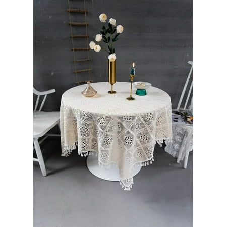 ZHH Vintage Handmade Crochet Diamond Tablecloths Decorative Macrame Lace Table Runner Table Cover Layer for Kitchen Dinning Tabletop Sheet Decoration(Beige 55x71 Inch)
ZHH Vintage Handmade Crochet Diamond Tablecloths Decorative Macrame Lace Table Runner Table Cover Layer for Kitchen Dinning Tabletop Sheet Decoration(Beige 55x71 Inch)